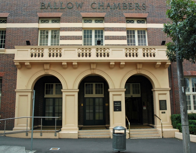 Ballow Chambers building on Wickham Tce Spring Hill