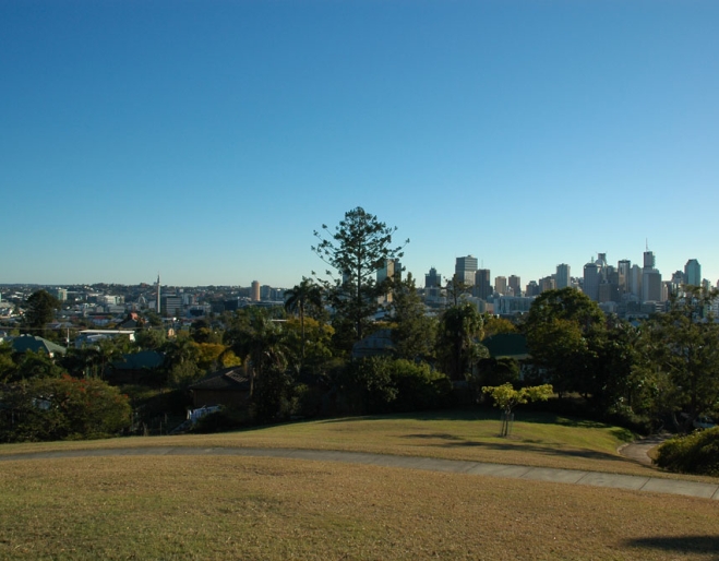 District views from Highgate Hill Park 