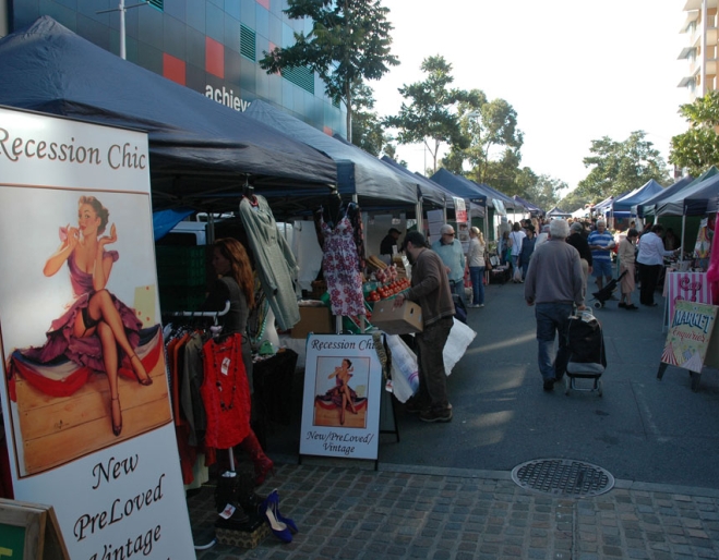 Market stall inside the The Village Market in Kelvin Grove