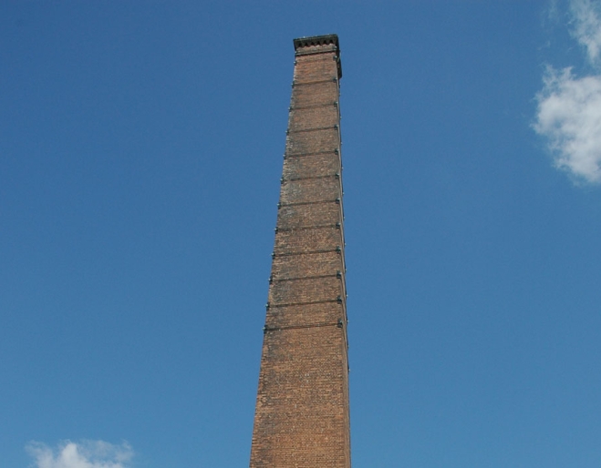 Top of Newmarket Brickworks Chimney 
