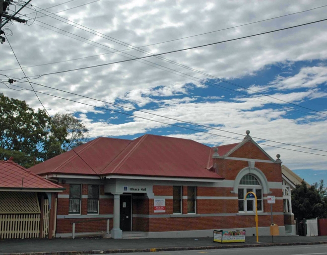 Old Ithaca Town Council Chambers on Enoggera Tce in Red Hill (old Red Hill kindy)