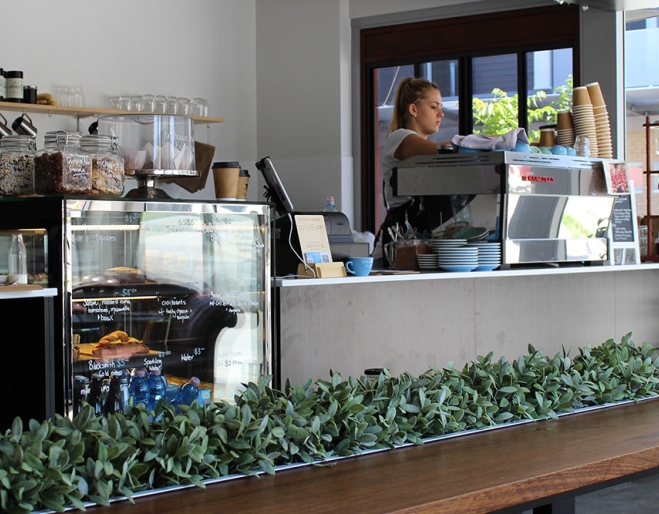 Staff at counter at Blacksmith Specialty Coffee Mt Gravatt