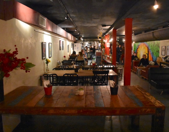 Brew Wine Bar interior laneway