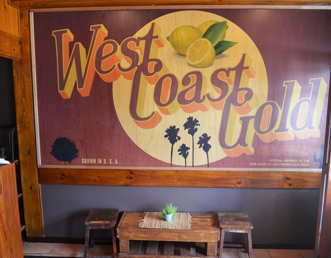 Inside sign at California Native, Coorparoo