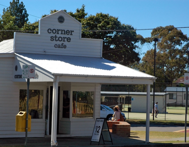 Corner Store Cafe old weatherboad shop front 