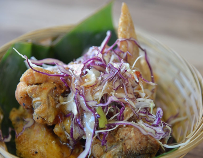Bowl of Vietnamese food at District 1 Fortitude Valley