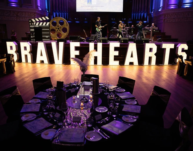 Stage at Annual Bravehearts Ball