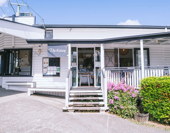Exterior of The Kelsey Cafe