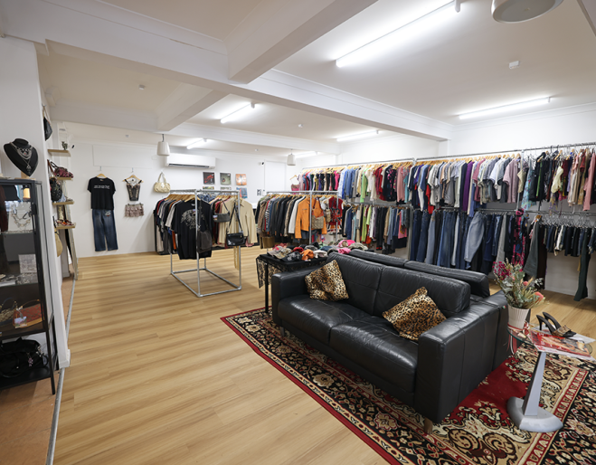 Interior of store