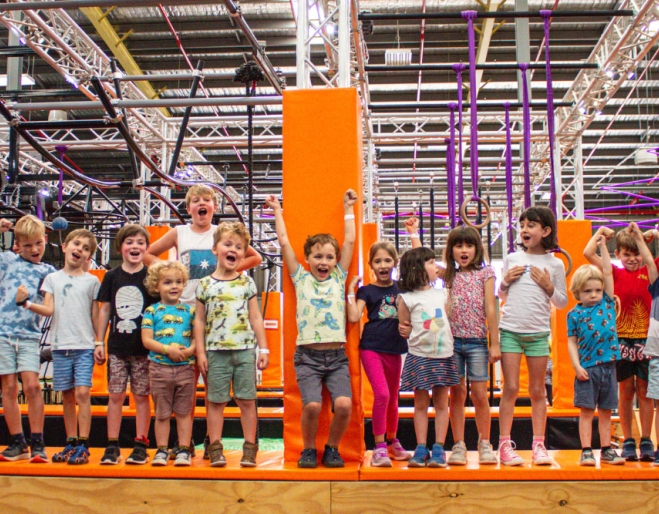 Group of children at Urban Xtreme