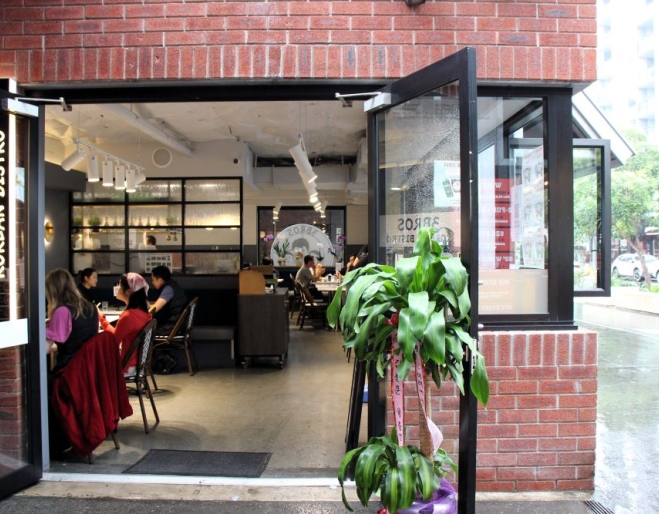 Entrance to 3Bros Korean Bistro 