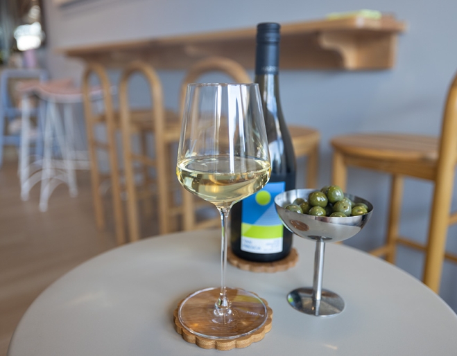 Wine and olives