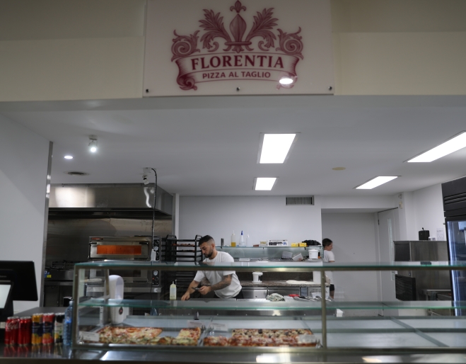 Interior of Florentia Pizza Al Taglio 