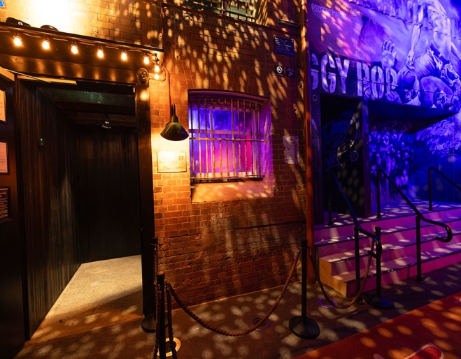 Entrance to The Alligator Club