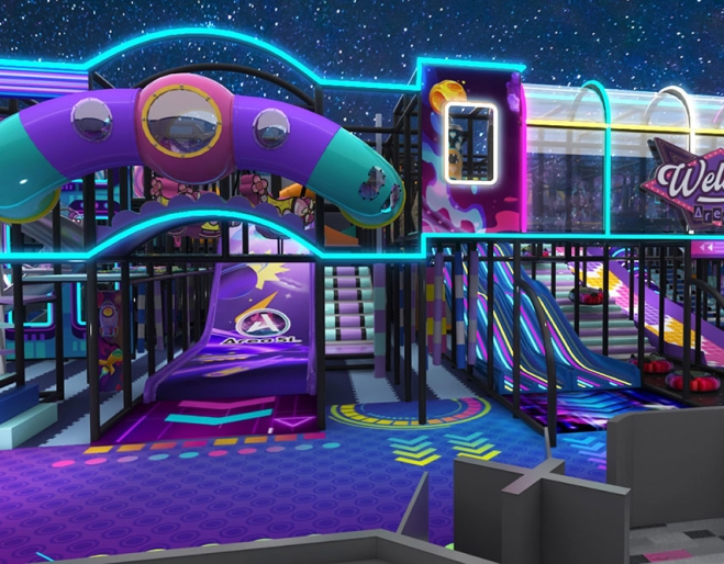 Play equipment in Area 51 Redcliffe