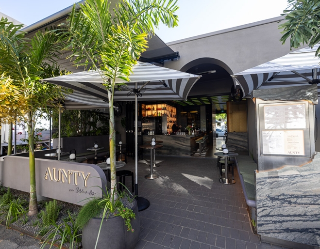 Terrace bar outside Aunty