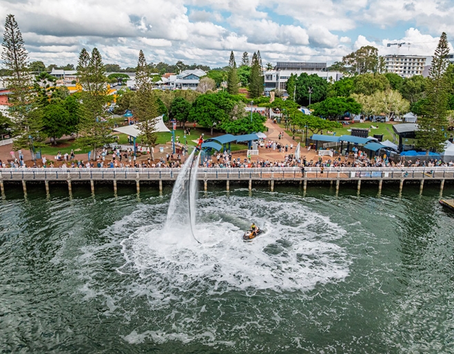 Aerial view of Redlands Adventure Fest