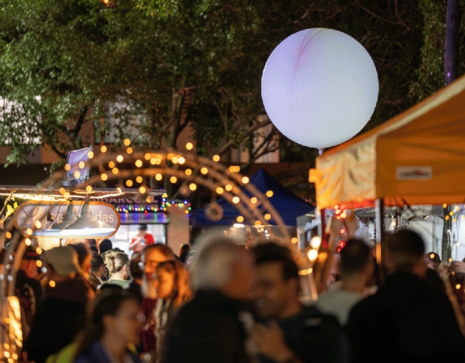 Crowd at City After Dark Markets