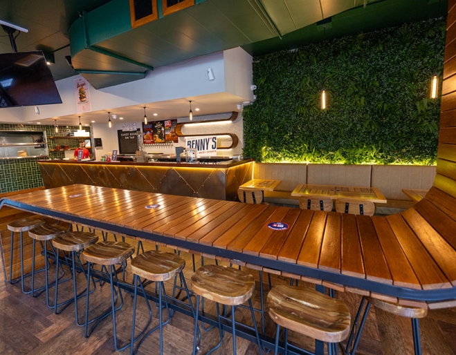 Bar at Benny's American Burger