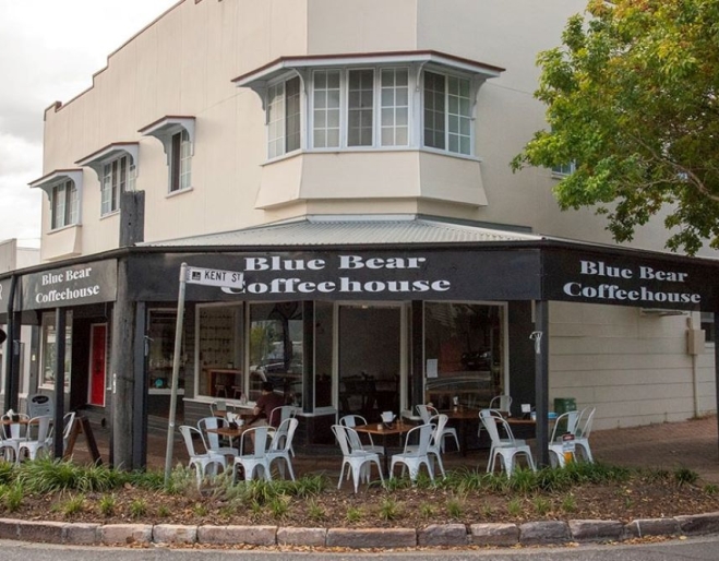 Exterior of Blue Bear Coffeehouse, New Farm 