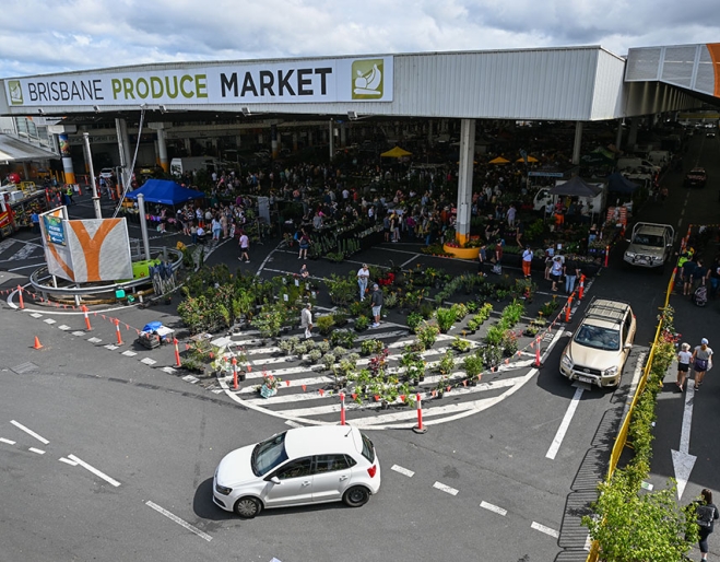 Exterior of Saturday Fresh Market Brisbane 