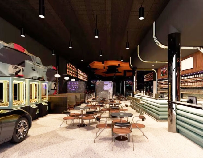 Interior artist view of Clutch Racing