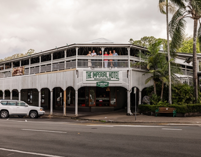 Exterior of The Imperial Hotel Eumundi