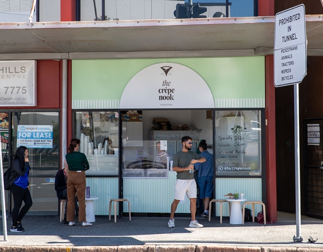Outside of the Crepe Nook
