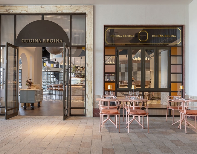 Entrance to Cucina Regina