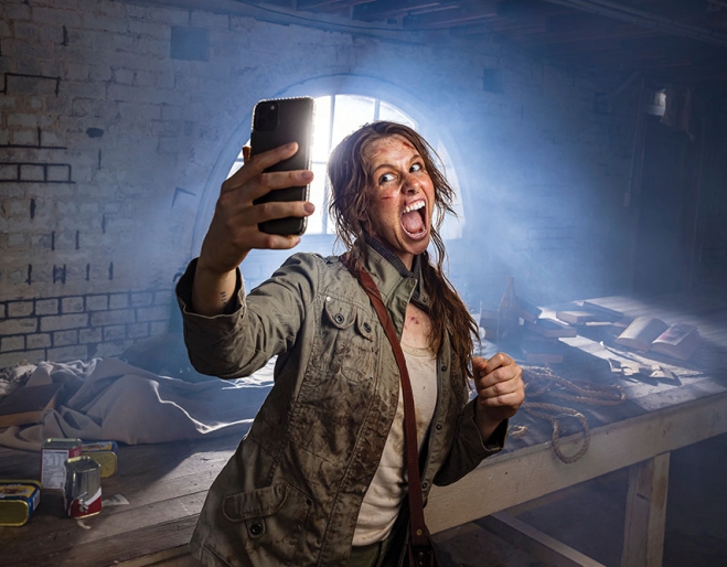 Actor from Eat Slay Zombie play, La Boite Theatre