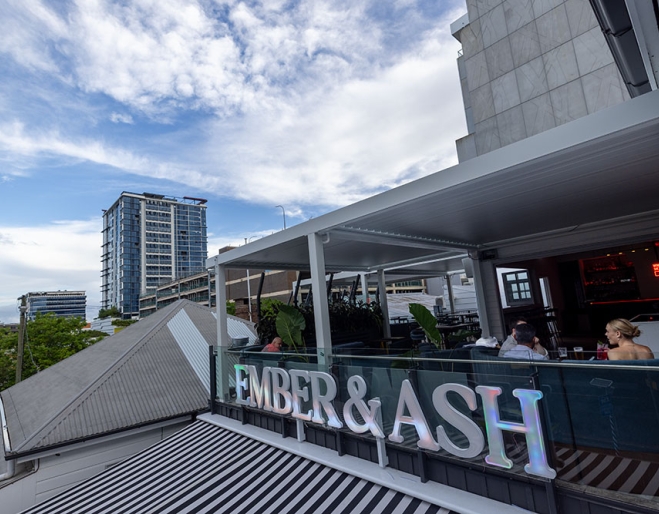 Signage of Ember & Ash