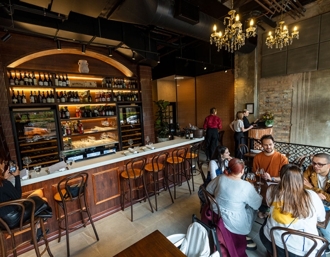 Dining area and bar Etna Fortitude Valley