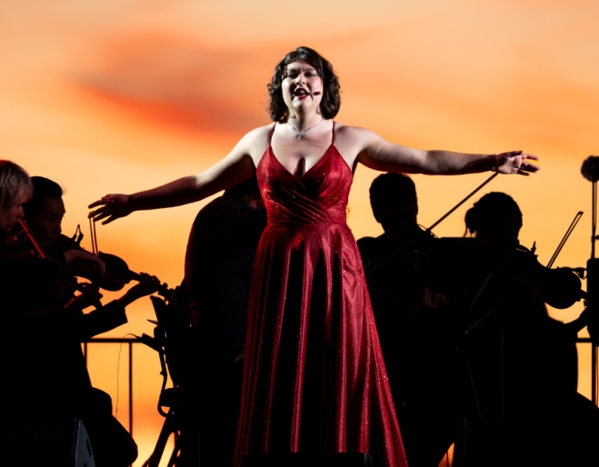 Woman singing