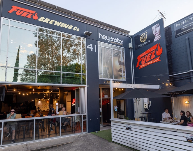 Exterior facade of Fuel Brewing Co Bulimba