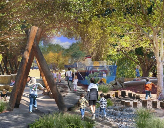 Render of Graceville Riverside Parklands