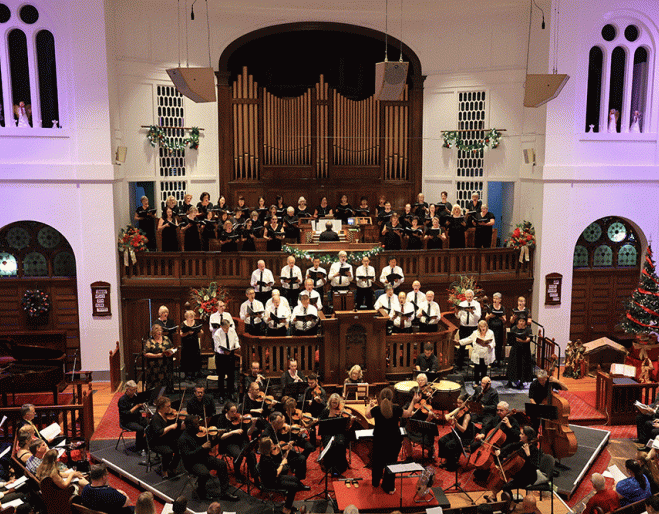 Orchestra performing Handel's Messiah
