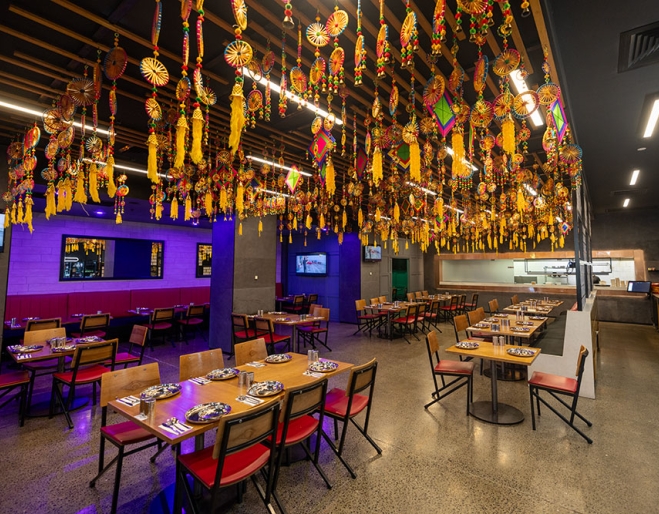 Interior dining room of Indian Room Milton