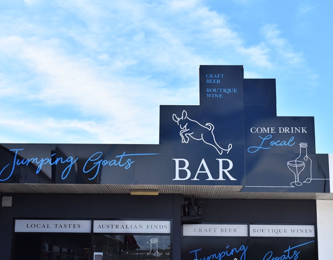 Facade of Jumping Goats Bar Margate