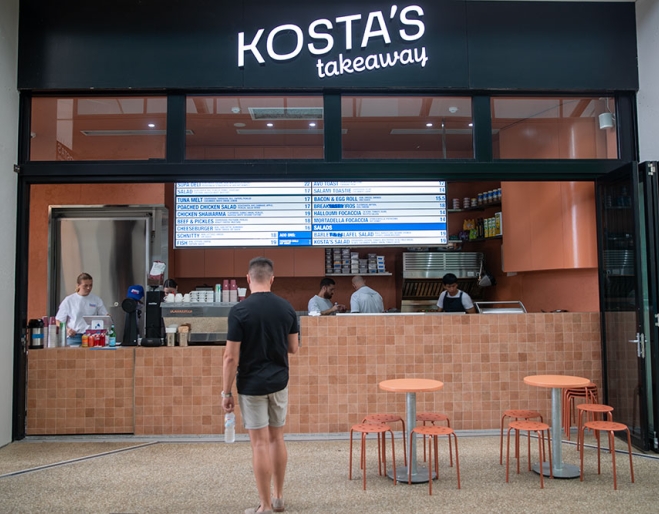 Outside of Kosta's Takeaway