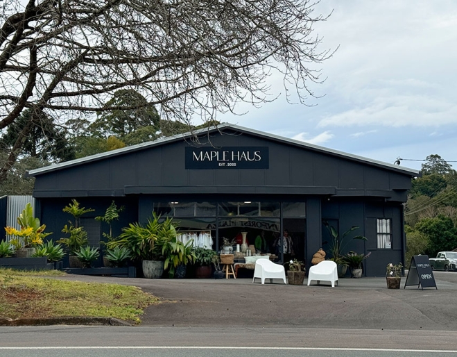 Maple Haus, Maleny, Sunshine Coast Hinterland, women's fashion, furniture, ladies wear, menswear, timber, bespoke interior design