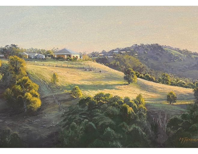 MargaretTurner_Early-Morning-Light-in-Maleny_Pastel