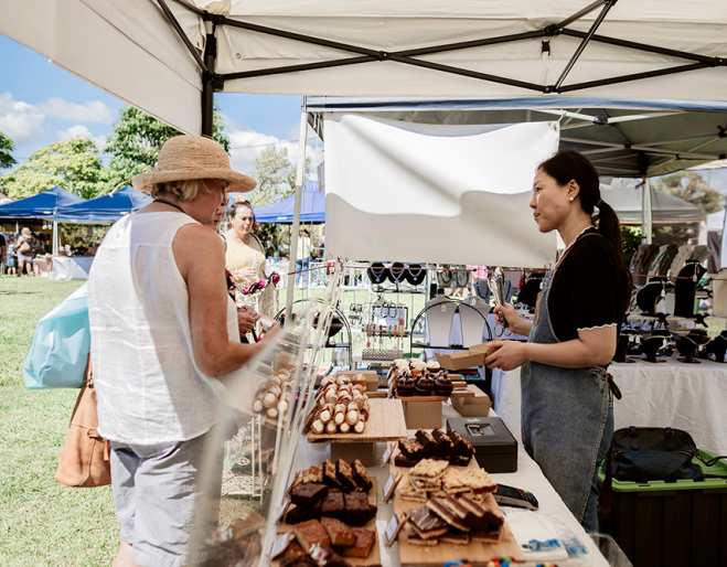 food stall at Redlands Coast Collective Markets