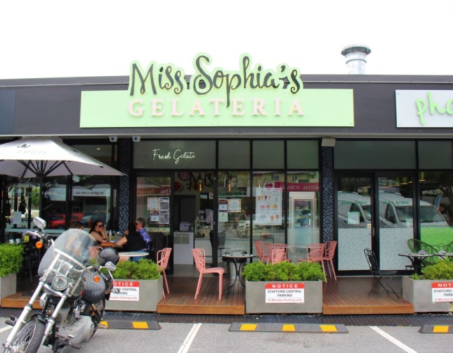 Exterior of Miss Sophia's Gelateria