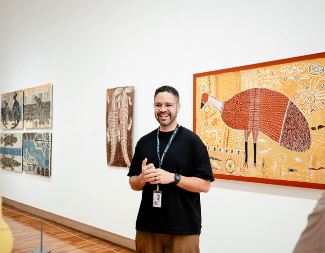  Robert Preston leading tour of GOMA