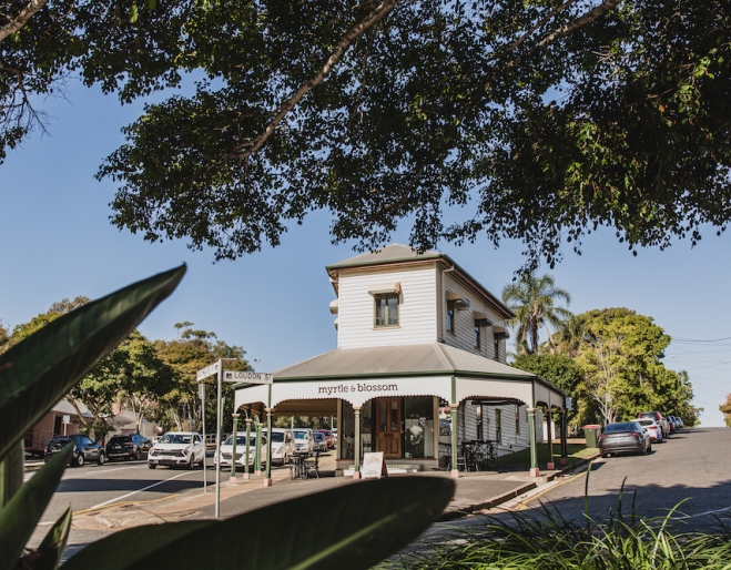 Exterior of Myrtle & Blossom, Sandgate 