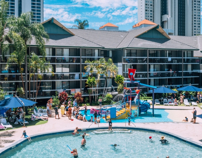 Paradise Resort Pool and Spa area 