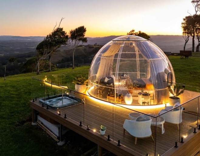 Petrichor Dome at sunset