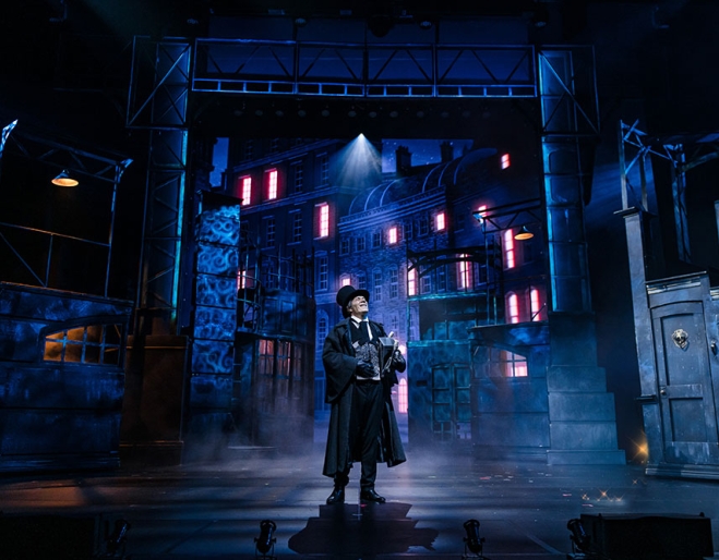 Actors performing A Christmas Carol