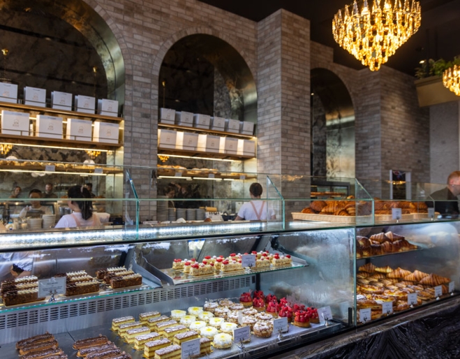 Counter inside Rise Bakery Newstead
