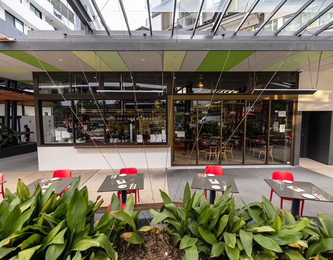 Outdoor seating Rustichella Pasta Bar Nundah